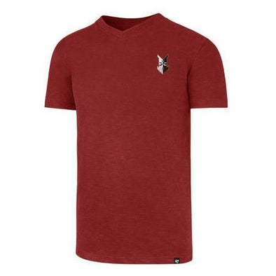 Indianapolis Indians Red Grit Rundown '47 Scrum V-Neck Tee