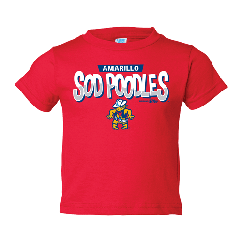 Amarillo Sod Poodles Red Infant Juran Tee