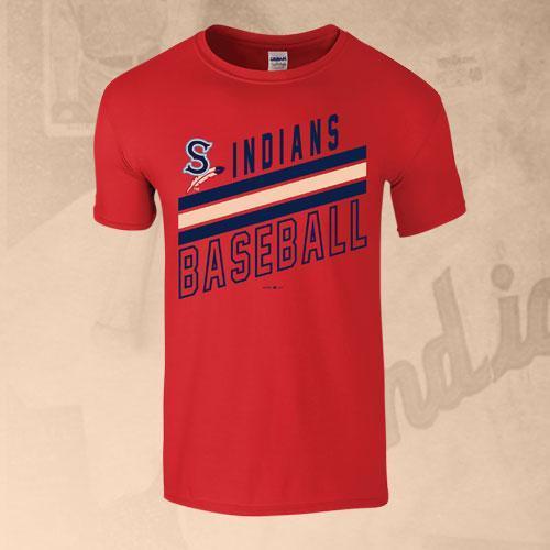 Spokane Indians Red Wording w/Home Logo