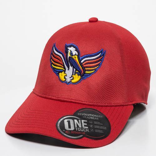 Myrtle Beach Pelicans COPA OUTDOOR CAP PELICANOS DE MYRTLE BEACH RED SHIFT ADJUSTABLE CAP