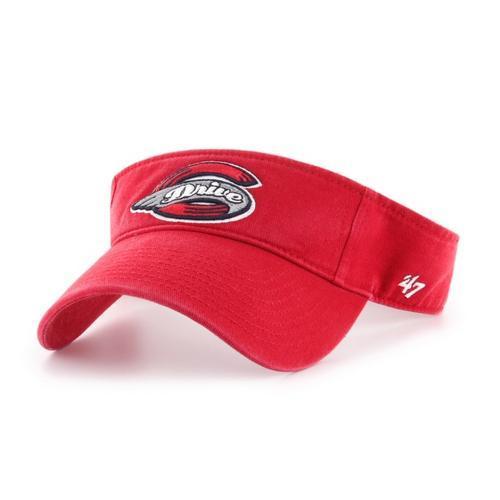 Greenville Drive 47 Brand Red Drive Logo Visor