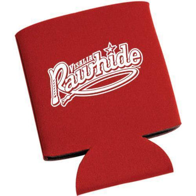 Visalia Rawhide Red Can Cooler