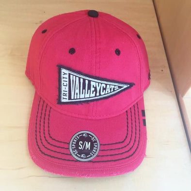 Tri-City ValleyCats Red Fitted Pennant Cap