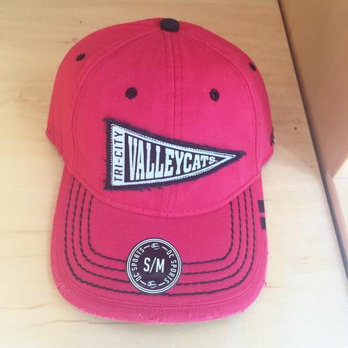 Tri-City ValleyCats Red Fitted Pennant Cap