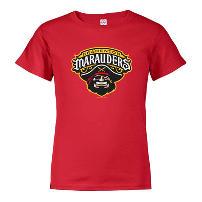 Bradenton Marauders Kids Primary Logo Tee - Red