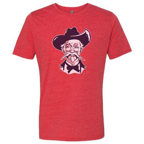 Louisville Bats Men's Mock Twist Throwback Colonels Tee in Red