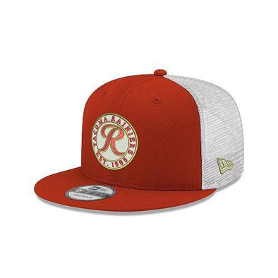 Tacoma Rainiers 9Fifty Red White Trucker Snapback