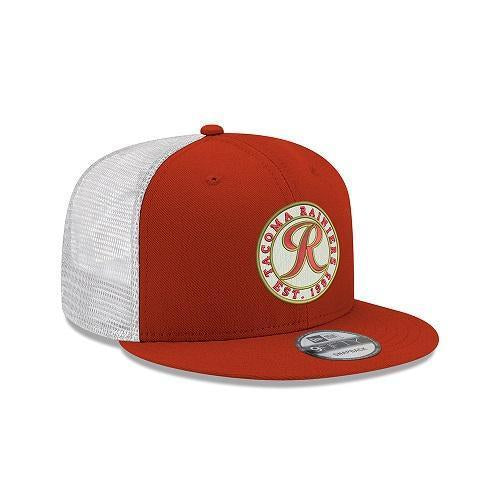 Tacoma Rainiers 9Fifty Red White Trucker Snapback