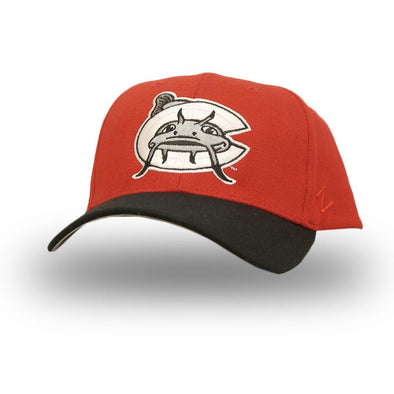 Carolina Mudcats Red Fitted Baseball Cap