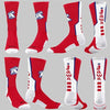 Lehigh Valley IronPigs Jawn Red and White Socks