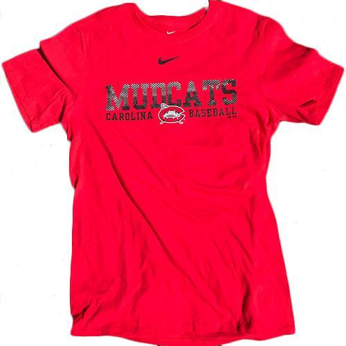 Carolina Mudcats Red Texture Print Core Cotton Tee