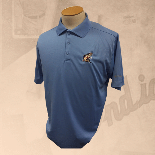 Spokane Indians Columbia Light Blue Redband Polo