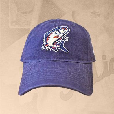 Spokane Indians Redband Navy Trout Adj Cap