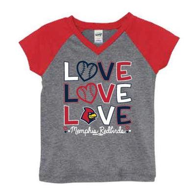 Memphis Redbirds Toddler Miley V-Neck