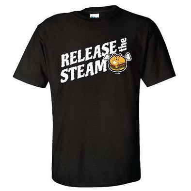 Hartford Steamed Cheeseburger Release the Steam T-Shirt in Black