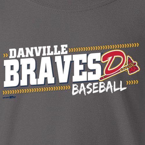 Danville Braves Youth Relapse Design Tee-Charcoal