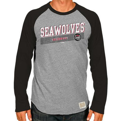 Erie SeaWolves Retro Brand Long Sleeve Raglan Tee