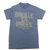 Danville Braves Retro Heather Tee-Sky Blue