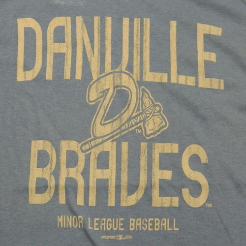 Danville Braves Retro Heather Tee-Sky Blue