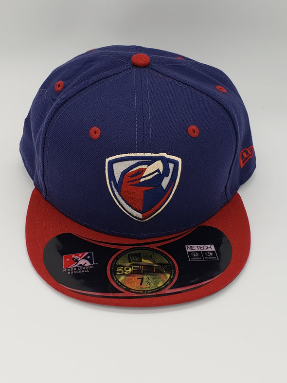 Lancaster JetHawks JetHawks New Era Road Cap (NAVY CROWN, RED BILL)