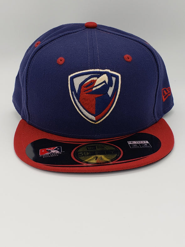 Lancaster JetHawks JetHawks New Era Road Cap (NAVY CROWN, RED BILL)