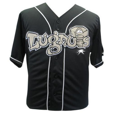 Lansing Lugnuts Adult Road Replica Jersey - Black