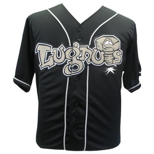 Lansing Lugnuts Adult Road Replica Jersey - Black