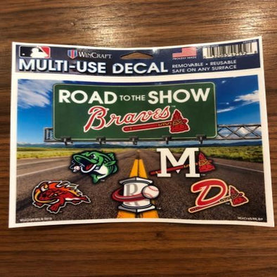 Atlanta Braves Road to Show Decal