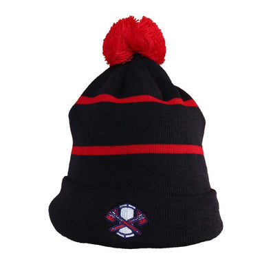 Rome Braves Cross Tomahawk Pom Knit Beanie