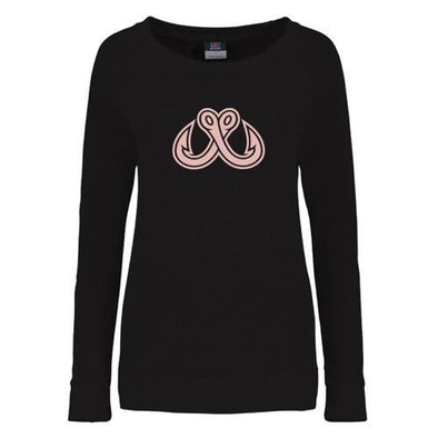 Toledo Walleye Rose Gold Ladies Cloud Fleece Crewneck Sweatshirt