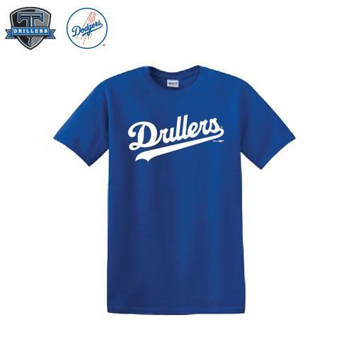 Tulsa Drillers Men's Royal Script Tee