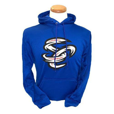 Omaha Storm Chasers Men's Augusta Royal Wick Fleece Hoodie