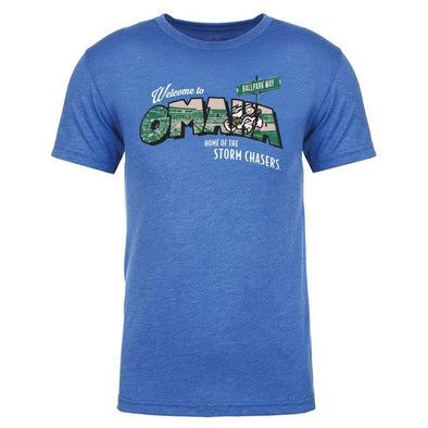 Omaha Storm Chasers Men's 108 Royal Postcard Tee