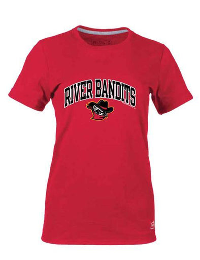 Quad Cities River Bandits Russell 19 Women's SS Tee