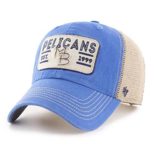 Myrtle Beach Pelicans 47 BRAND SALLANA CLEANUP ADJUSTABLE CAP