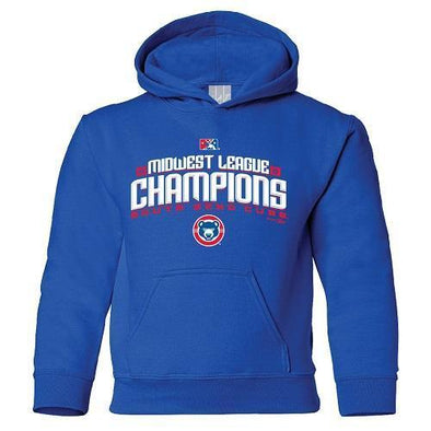 South Bend Cubs Youth Midwest League Champions Hoodie