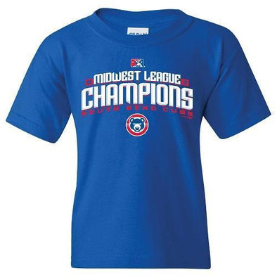 South Bend Cubs Youth Midwest League Champions Tee