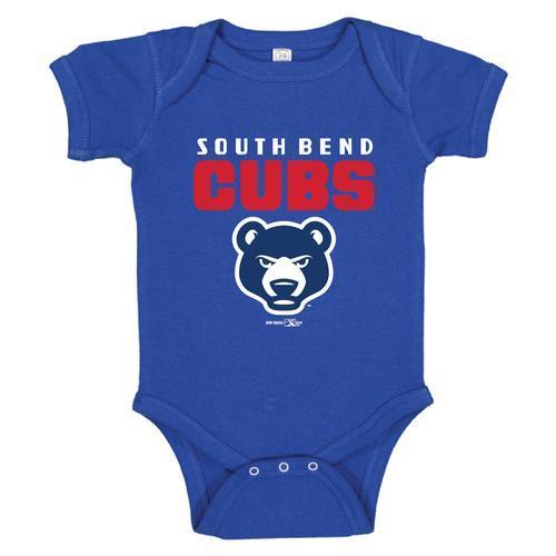 South Bend Cubs Infant Stacked Onesie