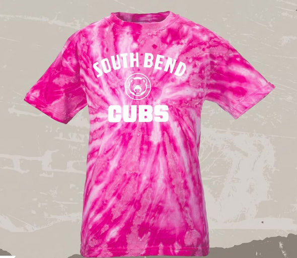 South Bend Cubs Youth Tye Dye Tee