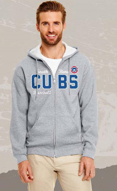 South Bend Cubs Fleece Full Zip Hoodie