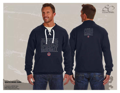 South Bend Cubs Men's Fleece Sport Lace Sweatshirt