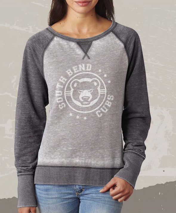South Bend Cubs Women's Zen Contrast Crew
