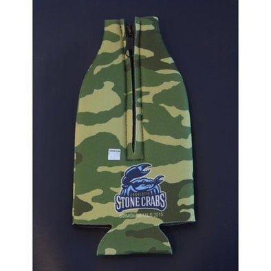 Charlotte Stone Crabs KOOZIE- Camo, Bottle