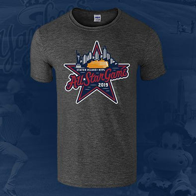 Staten Island Yankees Vantage Heather Grey 2019 All-Star Game Logo T-Shirt