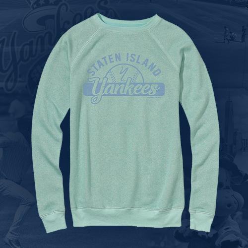 Staten Island Yankees MV Sport Ladies Teal Crew Neck Long Sleeve