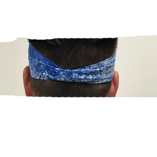 Trenton Thunder Adult Thunder Junk Light Blue Speckled Headband