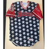 Barons Game Worn Patriotic Signed Jersey