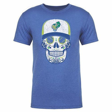 El Paso Chihuahuas TEE- MARGARITAS BLUE SUGAR  SKULL TEE