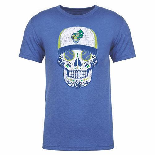 El Paso Chihuahuas TEE- MARGARITAS BLUE SUGAR  SKULL TEE