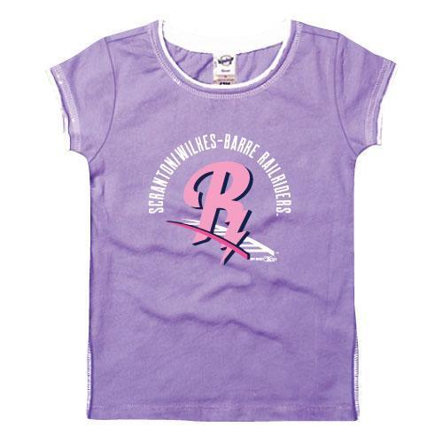 Scranton/Wilkes-Barre RailRiders Bimm Ridder Juvenile Girls Lavender T-Shirt